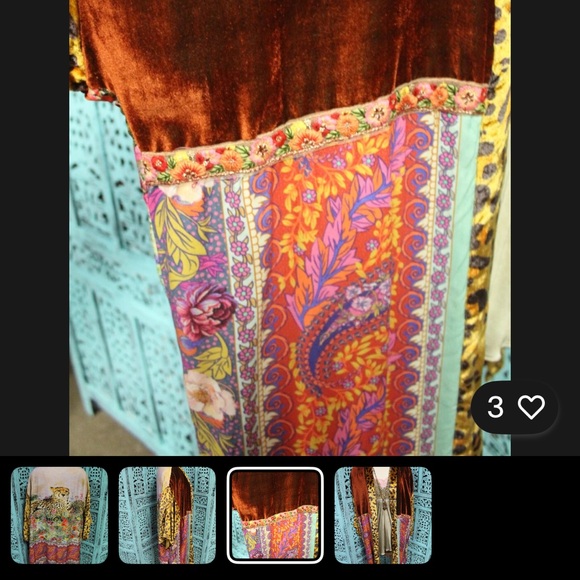 Aratta Multicolor Cheetah and Floral Kimono - Picture 3 of 3